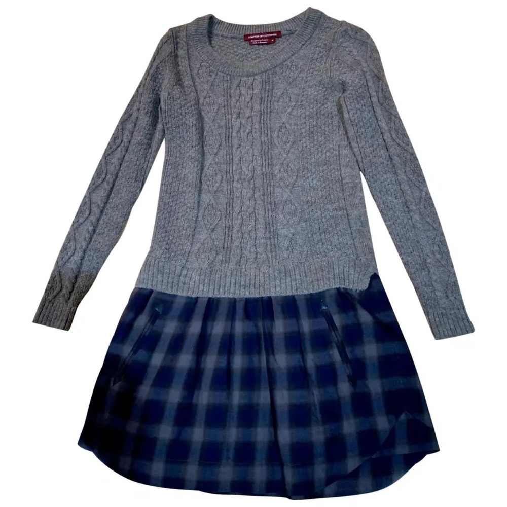 Comptoir Des Cotonniers Wool Alpaca Sweater Mini Dress Small Made in Romania
